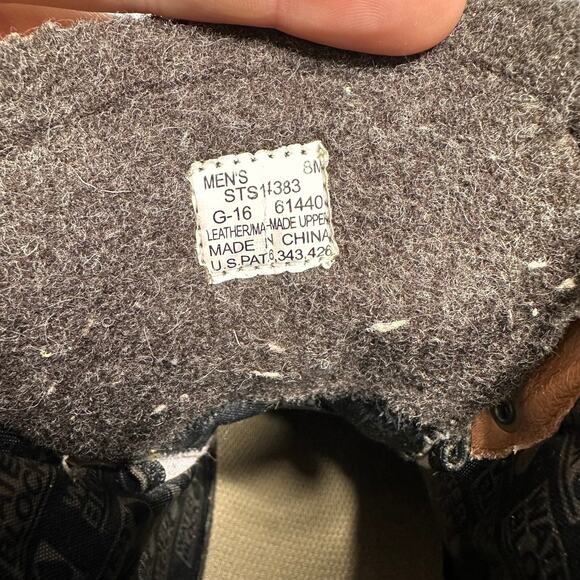 Sperry Men's Cold Bay Duck Boots Tan Leather Waterproof Insulated Vibram Sole 8 - Picture 7 of 11